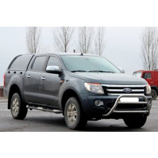 Передняя защита WT022 (нержавейка) Ford Ranger 2011–2022 гг. фото 2