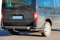Ford Transit 2000–2014 гг. Задние уголки AK003-Double (нержавейка) фото 1