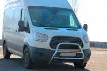 Ford Transit 2014- гг. Защита переднего бампера WT022 (нержавейка) фото 3