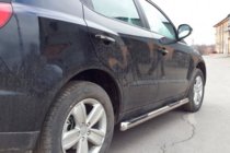 Geely Emgrand X7 2011- гг. Боковые трубы (2 шт., нержавейка) фото 3
