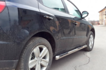 Geely Emgrand X7 2011- гг. Боковые трубы (2 шт., нержавейка) фото 3