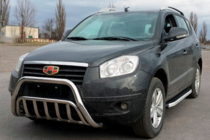 Geely Emgrand X7 2011- гг. Защита переднего бампера WT002 (нерж. сталь) фото 1