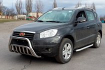 Geely Emgrand X7 2011- гг. Защита переднего бампера WT002 (нерж. сталь) фото 3