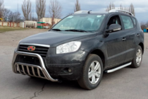 Geely Emgrand X7 2011- гг. Защита переднего бампера WT002 (нерж. сталь) фото 3