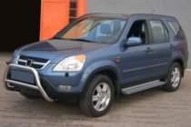 Honda CRV 2001-2006 гг. Кенгурятник WT005 (нержавейка) фото 2