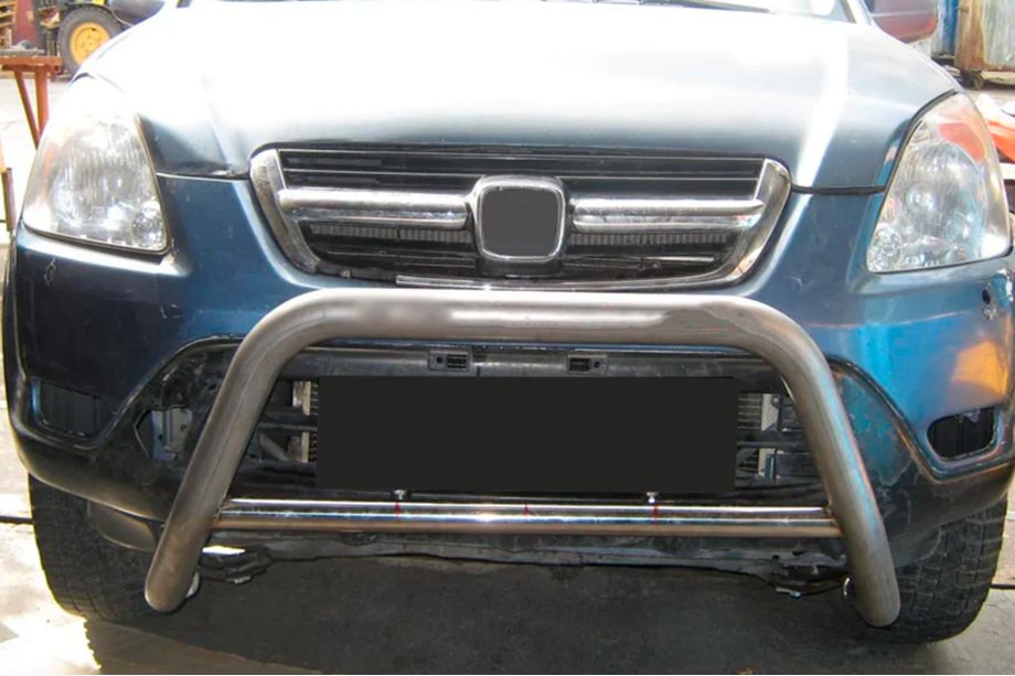 Honda CRV 2001-2006 гг. Кенгурятник WT005 (нержавейка) Фото 3