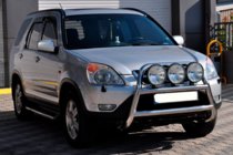 Honda CRV 2001-2006 гг. Кенгурятник WT018 (нержавейка) фото 2