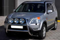 Honda CRV 2001-2006 гг. Кенгурятник WT018 (нержавейка) фото 3