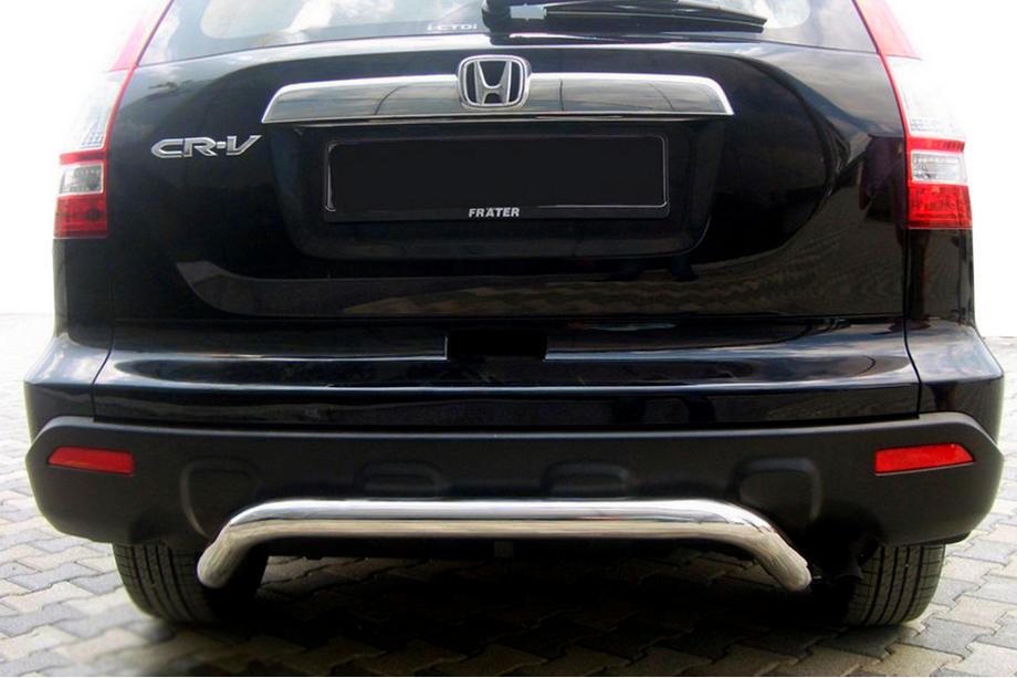 Honda CRV 2007-2011 гг. Задняя дуга AK007 (нержавейка) Image