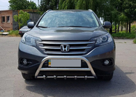 Honda CRV 2012-2016 гг. Передняя защита WT003 (нержавейка) фото 3