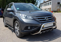 Honda CRV 2012-2016 гг. Передняя защита WT003 (нержавейка) фото 5