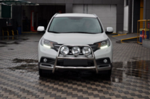 Honda CRV 2012-2016 гг. Передняя защита WT018 (нержавейка) фото 4