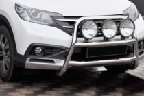 Honda CRV 2012-2016 гг. Передняя защита WT018 (нержавейка) фото 1