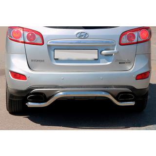 Задняя дуга AK007-2 (нерж. сталь) Hyundai Santa Fe 2 2006-2012 гг.