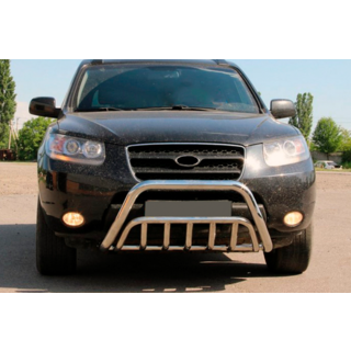 Защита переднего бампера WT002 (нерж. сталь) фото 1