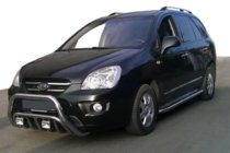Kia Carens 1999-2012 гг. Кенгурятник WT002 (Нержавейка) фото 1