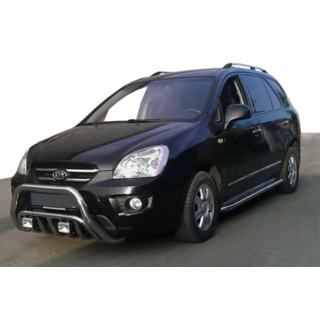 Кенгурятник WT002 (Нержавейка) Kia Carens 1999-2012 гг. фото 1