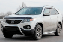 Kia Sorento II XM 2009-2014 гг. Кенгурятник WT007 (нержавейка) фото 1