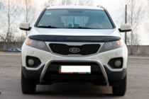 Kia Sorento II XM 2009-2014 гг. Кенгурятник WT007 (нержавейка) фото 2