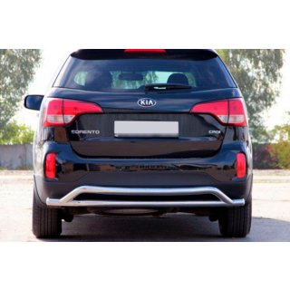 Задняя дуга AK007-2 (нерж. сталь) Kia Sorento II XM 2009-2014 гг. фото 1