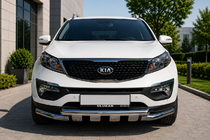 Kia Sorento II XM 2009-2014 гг. Передняя защита ST009-15 (2013-2015, Нержавейка) фото 1