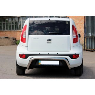 Задняя дуга AK002 (нержавейка) Kia Soul I 2008-2013 гг. фото 2
