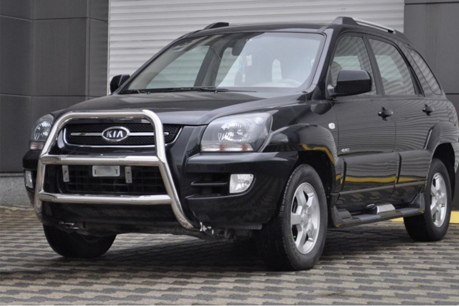 Kia Sportage 2004-2010 гг. Кенгурятник WT018 (нержавейка) Image