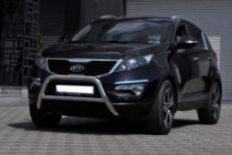 Kia Sportage 2010-2015 гг. Защита переднего бампера WT006 (нержавейка) фото 3