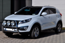 Kia Sportage 2010-2015 гг. Кенгурятник WT018 (нержавейка) фото 3