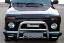 Lada Niva та Urban 1977- гг. Кенгурятник QT006 (нерж. сталь) фото 1