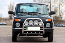 Lada Niva та Urban 1977- гг. Кенгурятник QT007 (нержавейка) фото 2