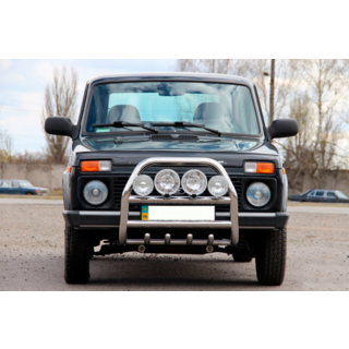 Кенгурятник QT007 (нержавейка) Lada Niva та Urban 1977- гг. фото 2