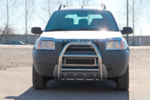Land Rover Freelander I 1997-2006 гг. Кенгурятник QT007 (нержавейка) фото 1