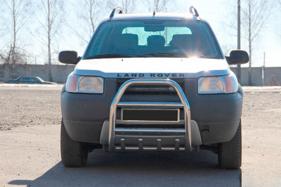 Land Rover Freelander I 1997-2006 гг. Кенгурятник QT007 (нержавейка) Image