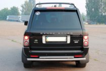 Range Rover III L322 2002-2012 гг. Задняя дуга AK002-Двойная (нерж. сталь) фото 2