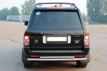 Range Rover III L322 2002-2012 гг. Задняя дуга AK002-Двойная (нерж. сталь) фото 2