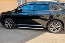 Lexus RX 2009-2015 гг. Боковые Подножки Fullmond (2 шт, Алюминий) фото 2