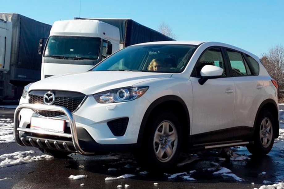 Mazda CX-5 2012-2017 гг. Передняя защита WT021 (нержавейка) Image