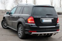 Mercedes GL class X164 2006-2012 гг. Задняя дуга AK-Style (нержавейка) фото 3