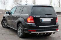 Mercedes GL сlass X164 2006-2012 гг. Задняя дуга AK-Style (нержавейка) фото 3