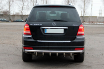Mercedes GL сlass X164 2006-2012 гг. Задняя дуга AK-Style (нержавейка) фото 2