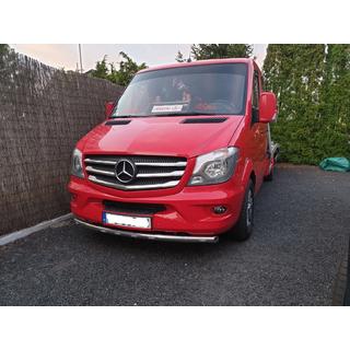 Передняя нижняя дуга ST008 (нерж. сталь) Mercedes Sprinter W906 2006-2018 гг. фото 4