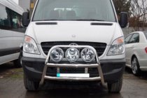 Mercedes Sprinter W906 2006–2018 гг. Высокий кенгурятник WT018 (нержавейка) фото 2