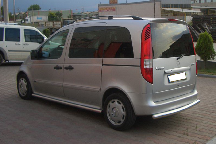 Mercedes Vaneo W414 2001-2005 гг. Задняя дуга нержавеющая Image
