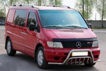 Mercedes Vito W638 1996-2003 гг. Кенгурятник с усами WT002 Plus (нерж.) фото 1