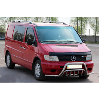 Кенгурятник с усами WT002 Plus (нерж.) фото 1