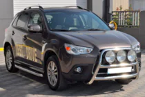 Mitsubishi ASX 2010-2023 гг. Кенгурятник WT018 (нержавейка) фото 3