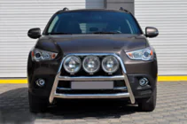 Mitsubishi ASX 2010-2023 гг. Кенгурятник WT018 (нержавейка) фото 1