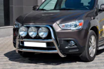 Mitsubishi ASX 2010-2023 гг. Кенгурятник WT018 (нержавейка) фото 2