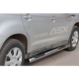 Боковые трубы BB002 (2 шт., нержавейка) фото 3